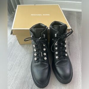 Michael Kors Real Leather Boots, Black, 7M with real box